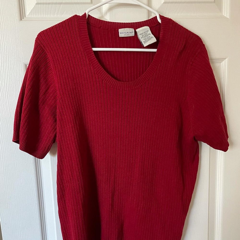 Vintage Plus size Short sleeved Sweater top